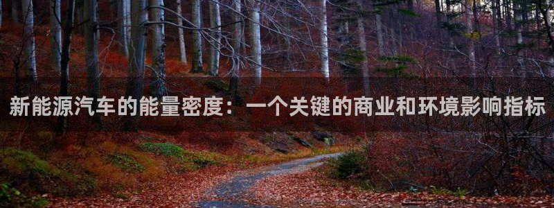 优发国际手机版唯一官网下载：新能源汽车的能量密度：一个关键的商业和环境影响指标