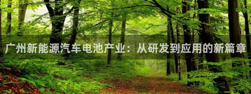 优发国际登录首页：广州新能源汽车电池产业：从研发到应用的新篇章