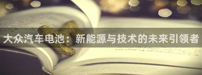 优发国际官方网平台是正品吗：大众汽车电池：新能源与技术的未来引领者