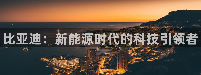 优发国际登录l8：比亚迪：新能源时代的科技引领者