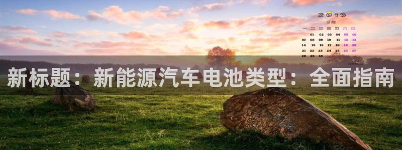 优发国际：新标题：新能源汽车电池类型：全